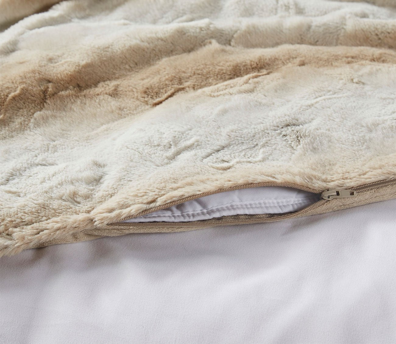Zuri Weighted Faux Fur Blanket by Beautyrest