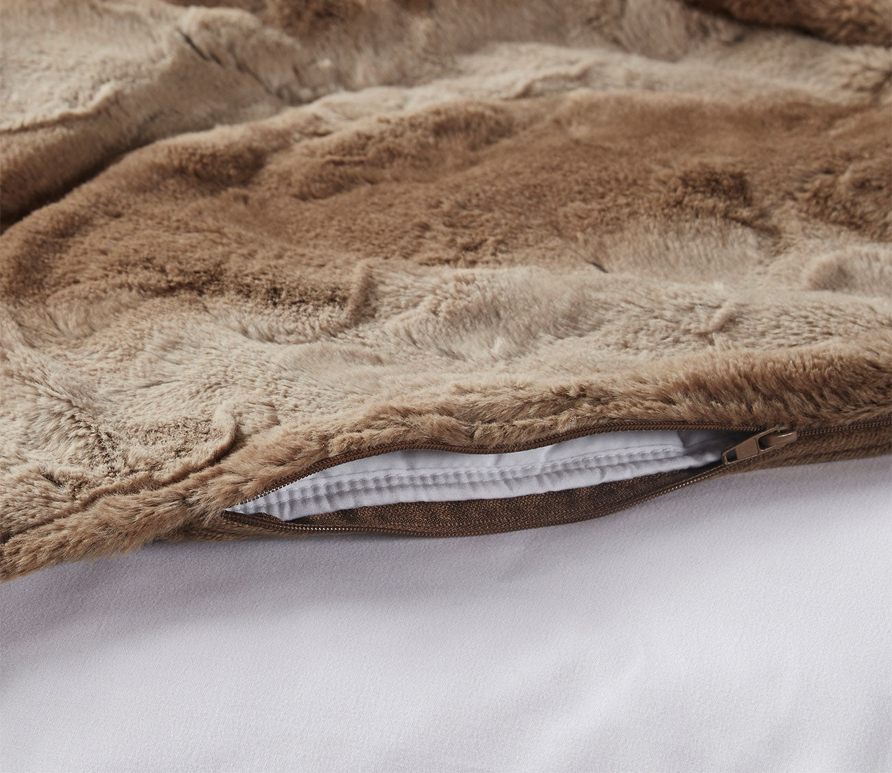 Zuri Weighted Faux Fur Blanket by Beautyrest