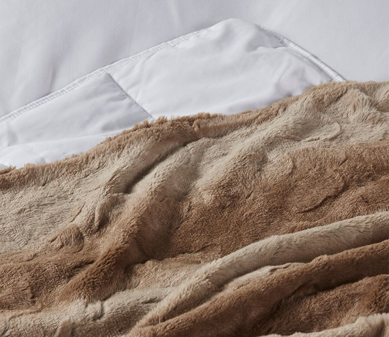 Zuri Weighted Faux Fur Blanket by Beautyrest