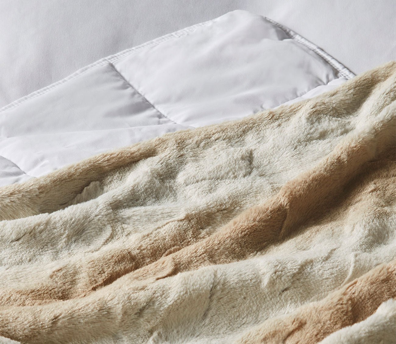 Zuri Weighted Faux Fur Blanket by Beautyrest