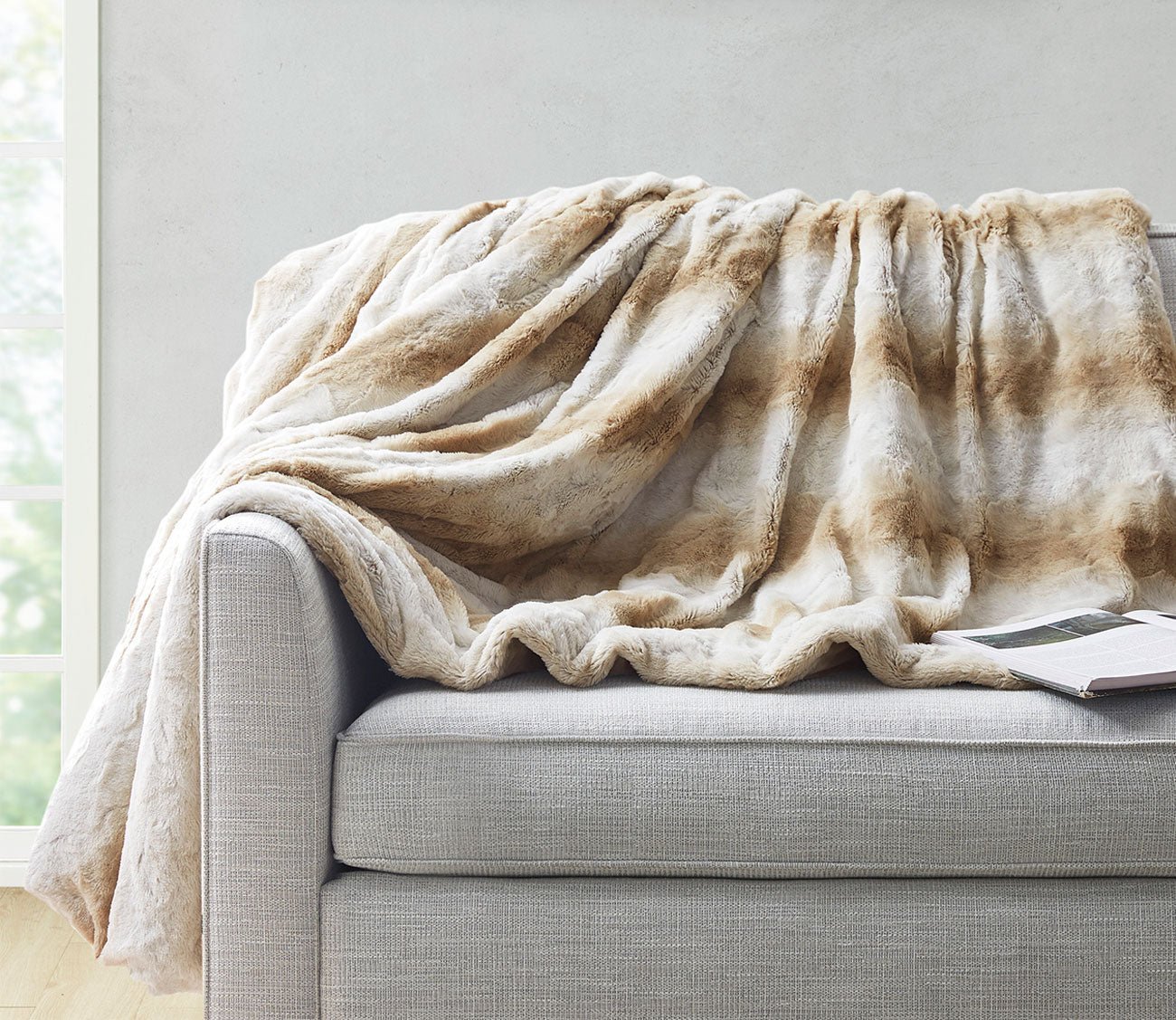 Zuri Weighted Faux Fur Blanket by Beautyrest